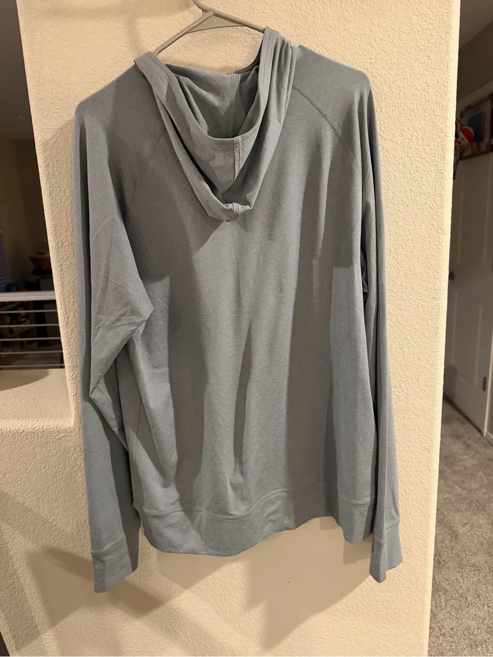 Vuori Men's Light Blue Half-Zip Hoodie Sweater